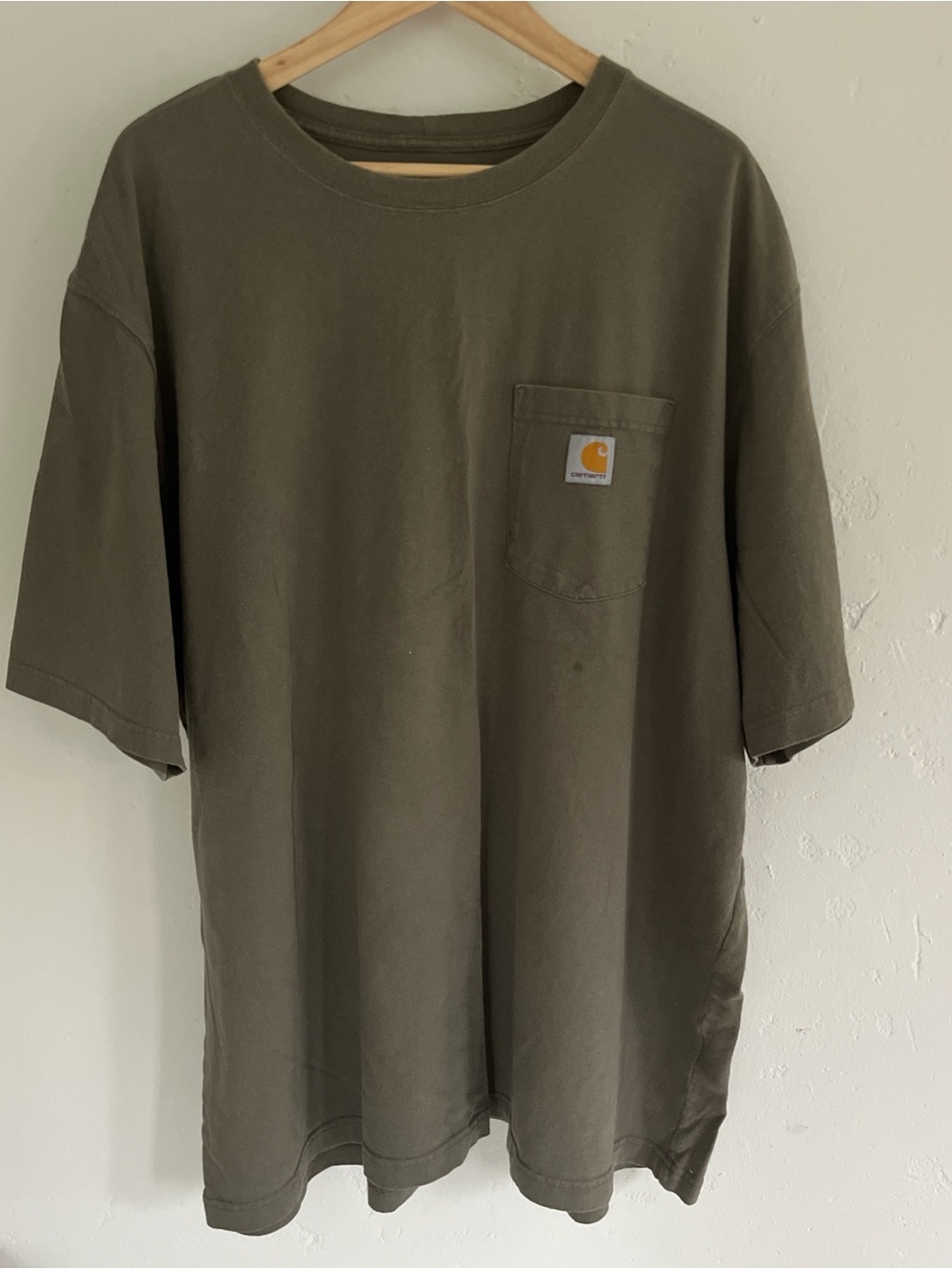 Carhartt Olive Green Short-Sleeve Pocket Tee